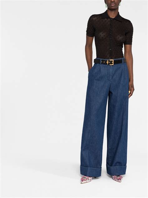 gucci jeans jacket women|gucci high waisted pants.